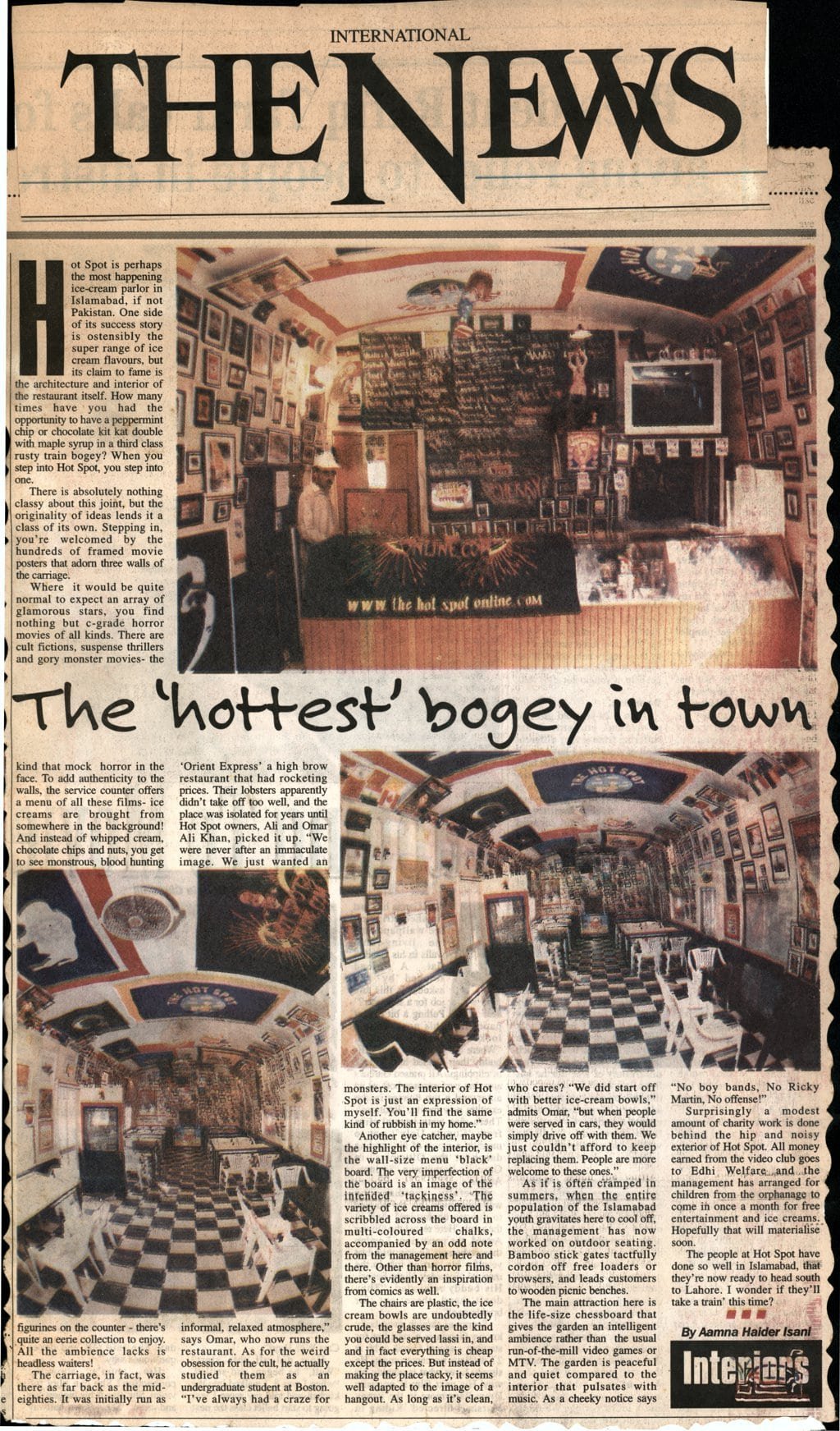 "The Hottest Bogey in Town" says The News