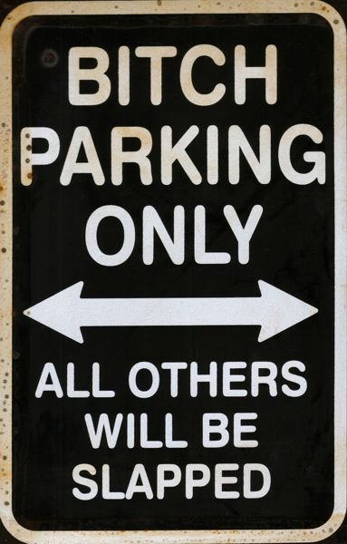 Bitch Parking Only...