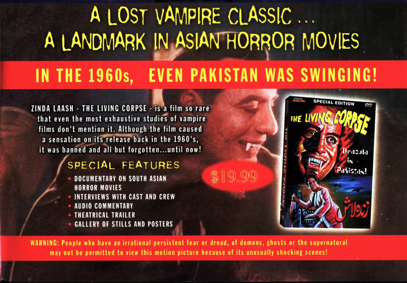 Bubonic Films Rescues & Acquires Rights to Forgotten Pakistani "Dracula" Film