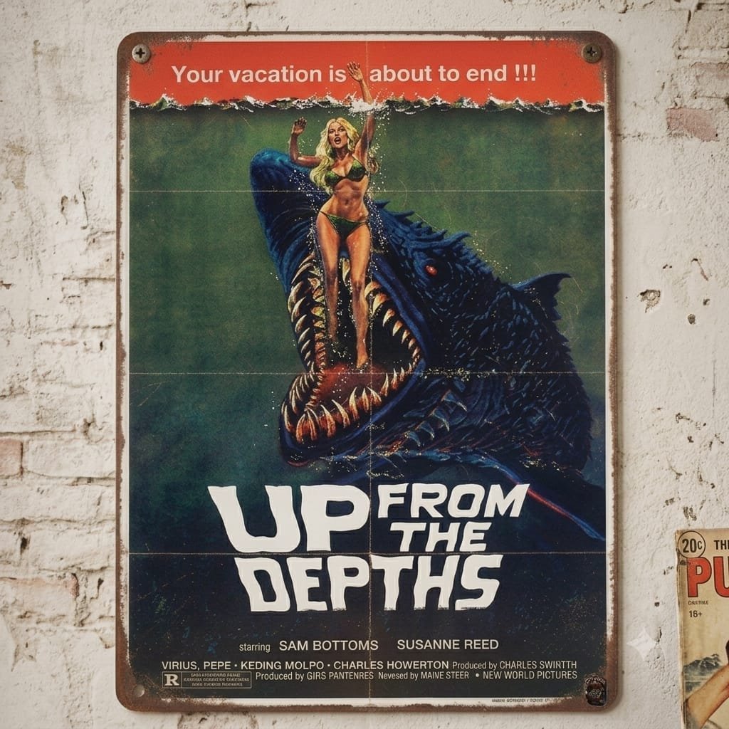 UP FROM THE DEPTHS - TIN SIGN