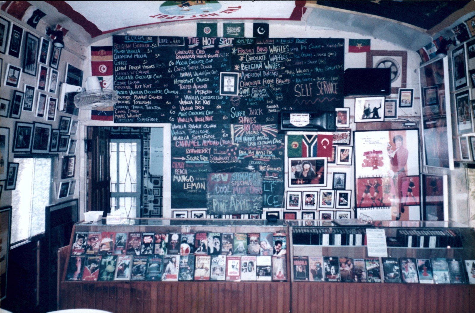 Early days Hot Spot with VHS tapes in the counter!!