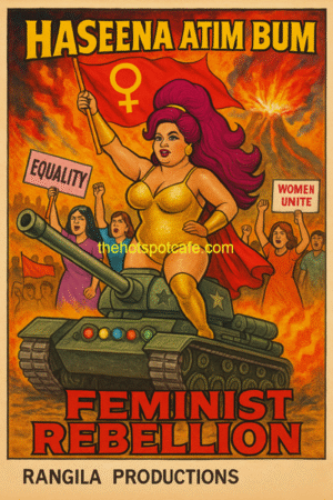 Haseena Atim Bum - Feminist Rebellion Tin Sign